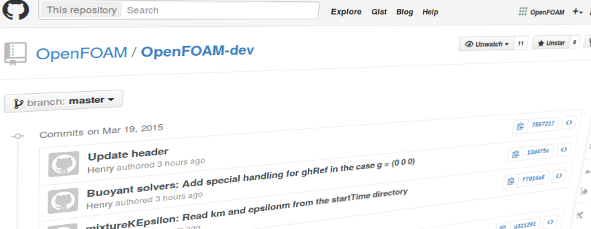 OpenFOAM Development Git Hub