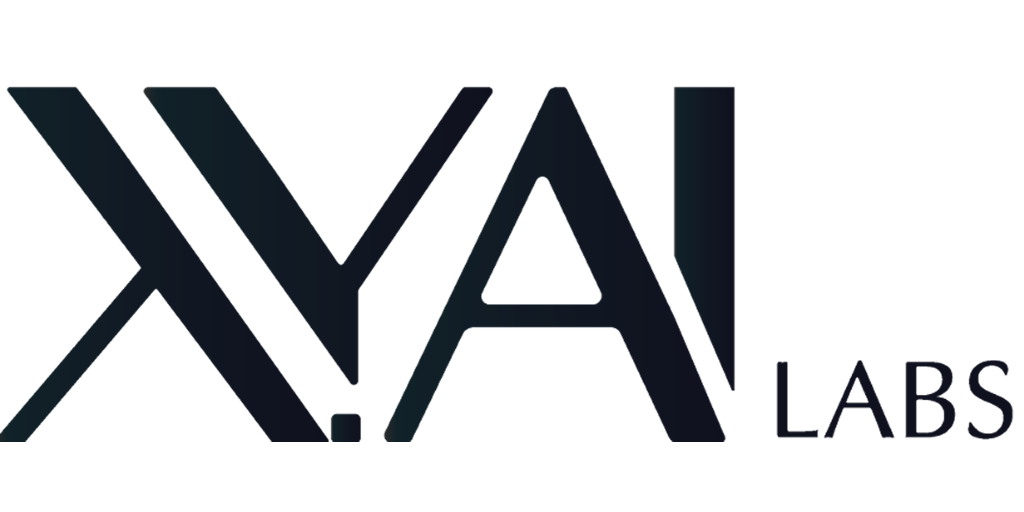 Logo with stylized letters XYAI followed by the text LABS in dark gradient color.