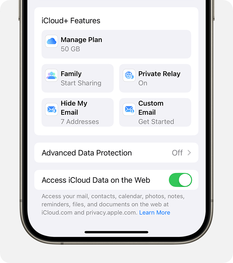 iPhone screen showing the steps to Manage Plan.