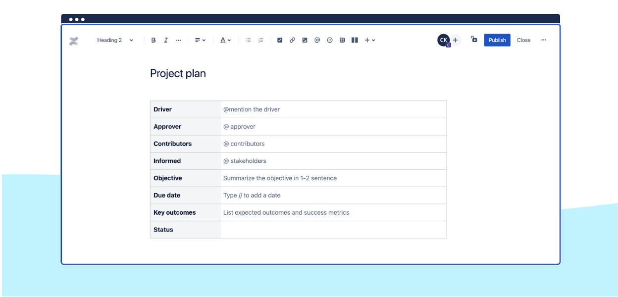 Overzicht projectplan