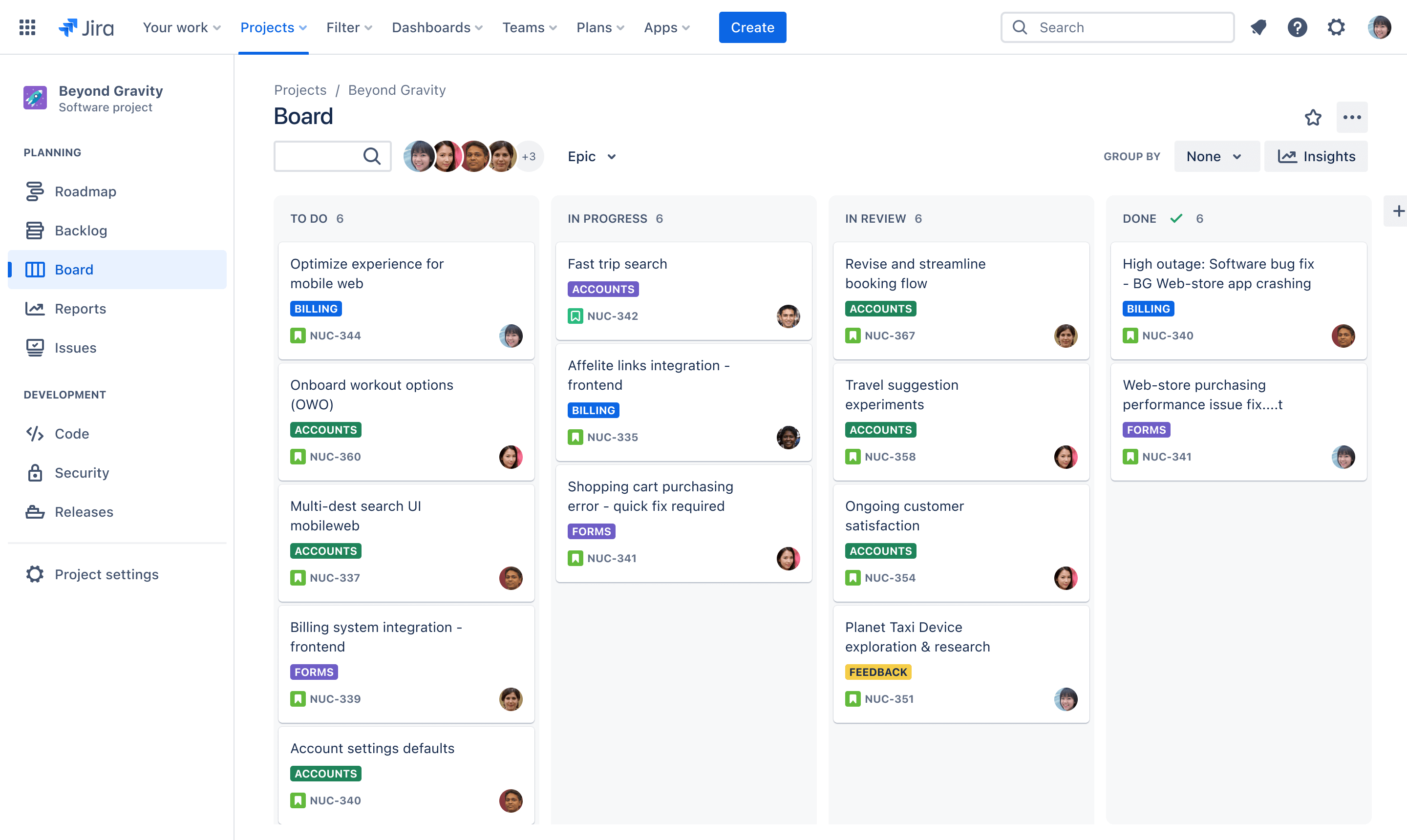 Kanban-bord.