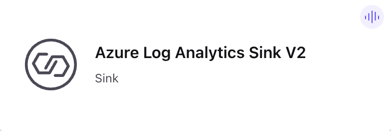 Azure Log Analytics Sink V2 Connector Card