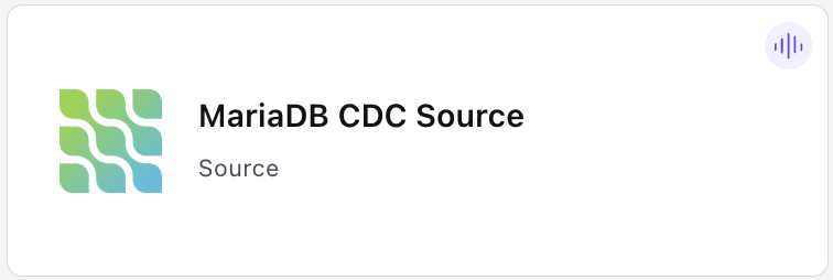 MariaDB CDC Source Connector Card