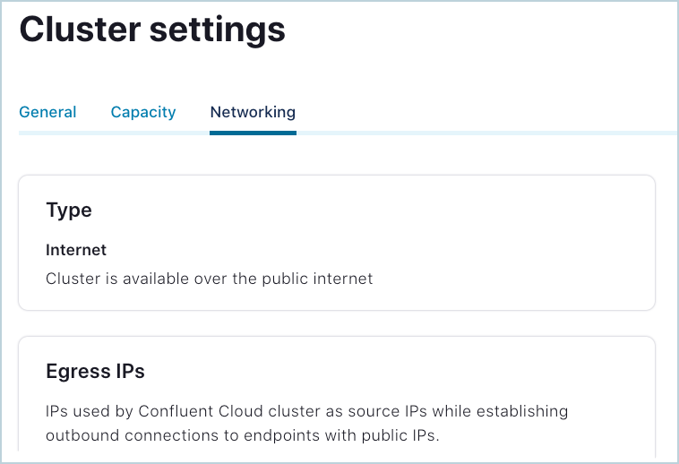 Public egress IP addresses