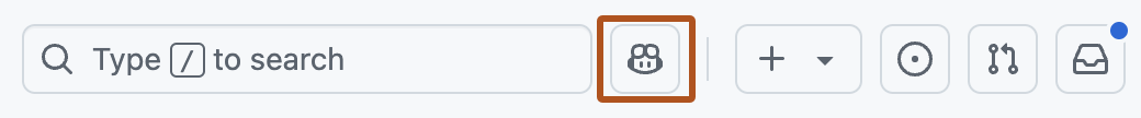 Captura de pantalla que muestra el botón de nueva conversación resaltado con un contorno naranja oscuro.