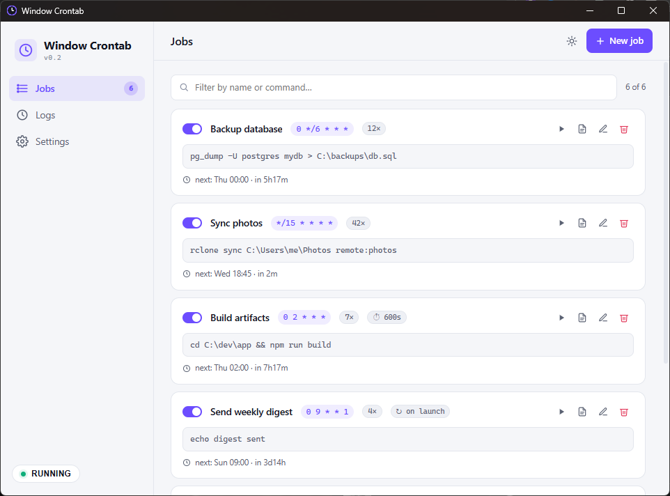 Window Crontab
