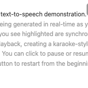 Text-to-speech demo Say Demo