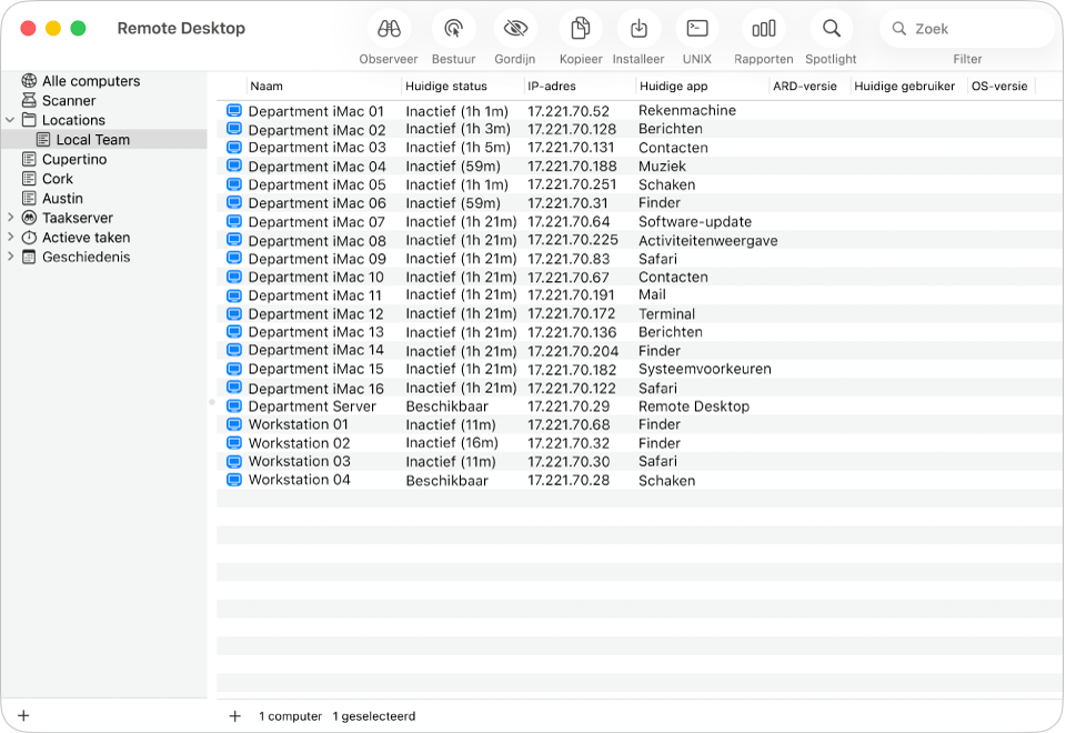Door computerlijsten aan te maken kun je computers effectief beheren.