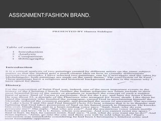 ASSIGNMENT:FASHION BRAND.