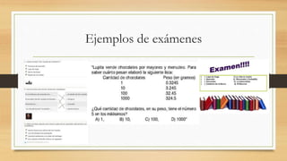 Ejemplos de exámenes
