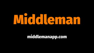 Middleman
middlemanapp.com