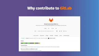 Why contribute to GitLab