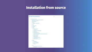 Installation from source