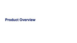 Product Overview
