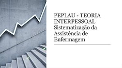 PEPLAU - TEORIA 
INTERPESSOAL 
Sistematização da 
Assistência de 
Enfermagem

