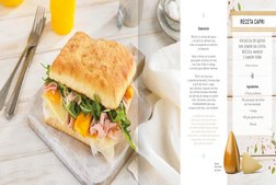 RECETA CAPRI
Queso  
San Simón 
da Costa
Ingredientes
· 4 Focaccia Bianca
· 100 g de queso San Simón 
da Costa ahumado
· 1 ma