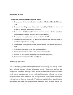 Objectives of the study
The objectives of this analysis are mainly as follows:
1. To understand the revenue calculation proce