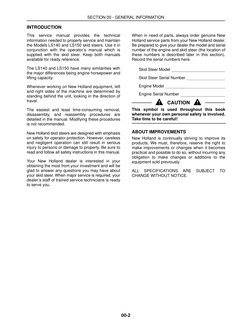 SECTION 00 - GENERAL INFORMATION
00-2
INTRODUCTION
This service manual provides the technical
information needed to properly