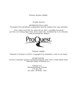 u0003
u0003
u0003
u0003
ProQuest Number:
u0003
u0003
u0003
u0003
All rights reserved
u0003
INFORMATION TO ALL USERS
The quality of this reproduction is dependent