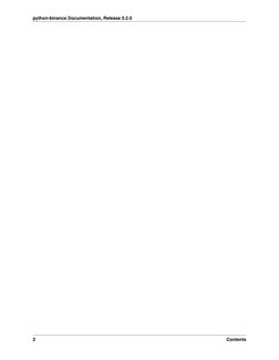 python-binance Documentation, Release 0.2.0
2
Contents