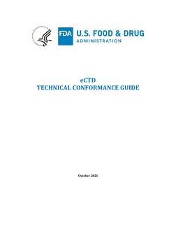 eCTD
TECHNICAL CONFORMANCE GUIDE
October 2021