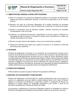 Manual de Organización y Funciones
MAN-DPD-001
Versión: 08
Fecha de emisión: Septiembre 2019
Página 7 de 158
1.1 OB
