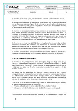 MANTENIMIENTO DE
MAQUINARIA DE PLANTA
FECHA DE ENTREGA
05/06/2017
FECHA DE INICIO
02/06/2017
SOLDADURA PARA EL
MANTE