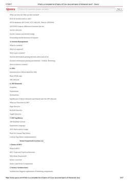 1/7/2017
What is a complete list of topics of Core Java and topics of Advanced Java? Quora
https://www.quora.com/Whatisa