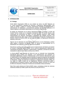 Derechos Reservados – Prohibida su reproducción
3
World BASC Organization
Business Alliance for Secure Commerce (BASC
NORMA B