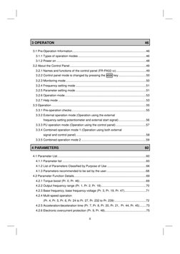 II
3 OPERATON
46
3.1 Pre-Operation Information...............................................................................