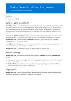 Windows Server Hybrid Cloud Print overview
3/12/2019 • 2 minutes to read • Edit Online (https://github.com/MicrosoftDocs/wind