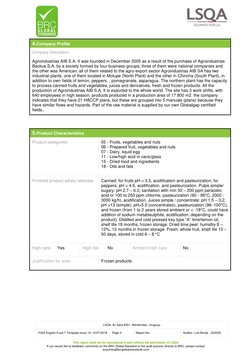 This report shall not be reproduced in part without the permission of LSQA
If you would like to feedback comments on the BRC