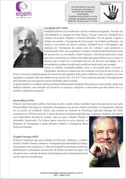Um treinamento que traz 
mudanças profundas e o 
encontro da verdadeira 
indentidade.
Equilíbrio emocional é um dos 
grandes