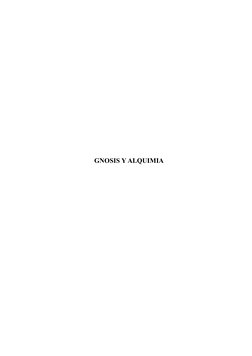 GNOSIS Y ALQUIMIA