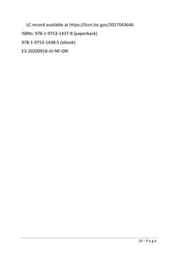 10 | P a g e
LC record available at https://lccn.loc.gov/2017043646
ISBNs: 978-1-9753-1437-8 (paperback)
978-1-9753-1438-