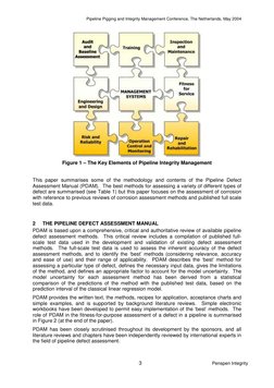 Pipeline Pigging and Integrity Management Conference, The Netherlands, May 2004
3
Penspen Integrity
Figure 1 – The Key