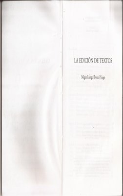 LA EDICIÓN DE TEXTOS
Miguel Ángel Pérez Priego
|