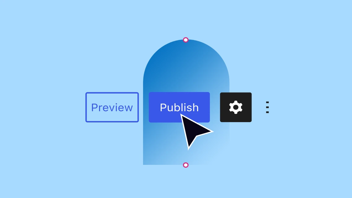 WordPress 編輯器中的一排按鈕,滑鼠指標放在「發佈」按鈕上