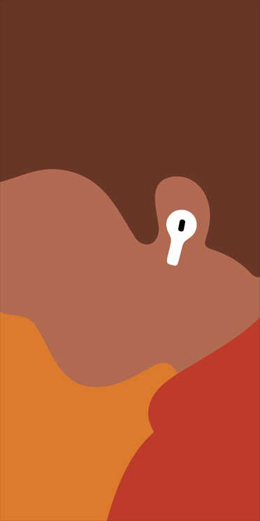 Close do perfil de um homem usando AirPods Pro 3 no ouvido esquerdo