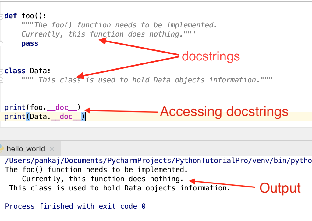 Python Docstrings