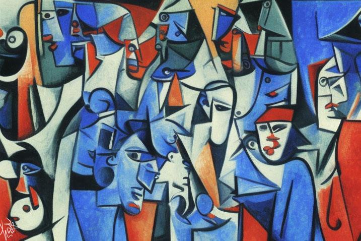 Link to the UN observances calendar illustration of people with clock, calendar, to-do list and decorations
