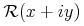{unicode{8475}unicode{8289}{left({x+{iunicode{8290}y}}ight)}}