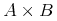 {Aunicode{215}B}